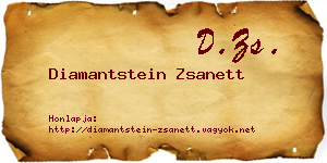Diamantstein Zsanett névjegykártya